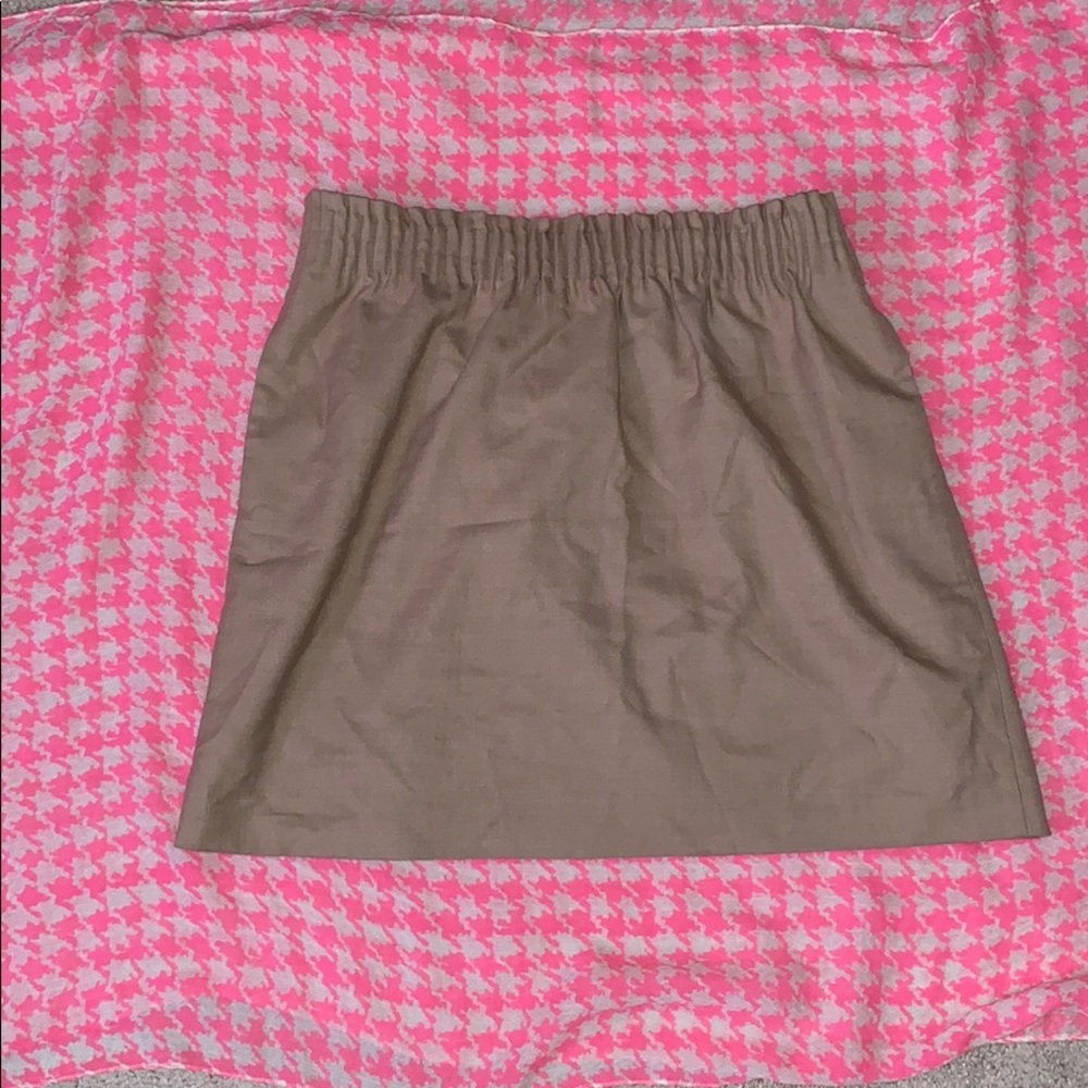 J.Crew Camel Wool Skirt